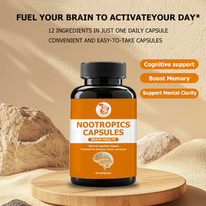 Suplemento para el Cuidado de la Salud, Cápsulas Nootrópicas para el Apoyo Cerebral con Vitamina B1 y B6, Suplemento para una Mayor Concentración y Salud Cerebral - Product Image 6