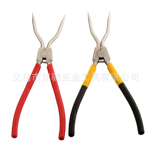Snap Ring <b>Pliers</b> 11 Inch Straight And Bent Tips Adjustable Industrial Grade Chrome Vanadium Steel Hardware Tool - Product Image 5