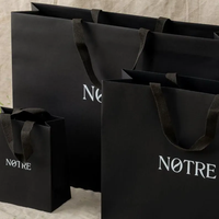 Sacs en papier de luxe portables promotionnels en gros SHINY avec logo pour le shopping, les cosmétiques, les cadeaux, avec ruban