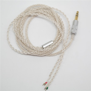 Cable para auriculares, 8 hilos, alambre de cobre puro plateado para auriculares de alta gama, equipos de audio digital - Product Image 1
