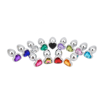 Multi Colors Jewelry Anal Butt Plug Dildo Women Sex Toys Ass Toy for Couples 3 Piece Set Expand Metal Adults Aluminum Alloy 100g