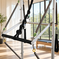 Machine de Pilates Reformer de qualité supérieure pour studio de yoga avec planche à ressort et système de poulies à corde réglable pour salle de sport commerciale