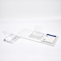 Transparenter Acryl Moderner Umweltfreundlicher Freistehender Eck-Handy- und Laptop-Displayhalter Anpassbare Größe Einfache Montage