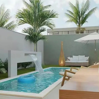 Modernes großes privates Spa im Freien Jakuzzy Fiberglas Deep Swim Pool in Sonder größe für Wasser partys