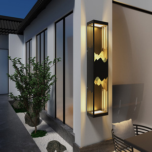 Nouveau Style chinois borne lumineuse voie jardin paysage extérieur étanche led pelouse lumière applique murale - Product Image 5