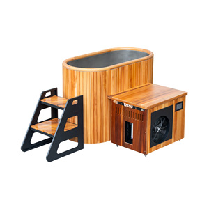 Excellent rapport qualité-prix : Unités combinées sauna et <span class=keywords><strong>bain</strong></span> froid en cèdre rouge pour usage domestique, avec baril de <span class=keywords><strong>bain</strong></span> froid et refroidisseur - Product Image 2