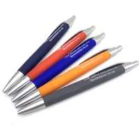 OEM / ODM קידום מכירות מותאם אישית לוגו פרסום פלסטיק כדורי עט עם 100pcs מינימום ההזמנה