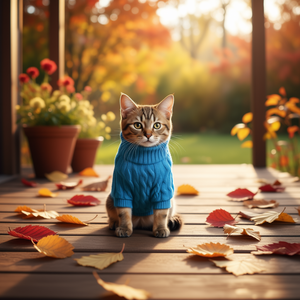 Db Elegant Heavy Cotton Rib <b>Collared</b> <b>Pet</b> Sweater Solid X-Small Cat Winter Apparel - Product Image 2