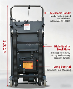 Carretilla Eléctrica para Subir Escaleras, Carretilla Manual Eléctrica para Trabajo Pesado, Plegable, con 4 <span class=keywords><strong>Ruedas</strong></span> y Batería - Product Image 2