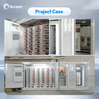 Batería de Litio-Ferrofosfato de Alto Voltaje Sunpal BESS, 500 KW, 1MWh, 2MWh, Gabinete de Almacenamiento de Energía Solar