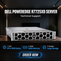 Nouveautés D Ell EMC PowerEdge R7725XD Serveur de stockage en rack 2U avec processeur AMD EPYC 9455/64 Go DDR5/alimentation 1500 W
