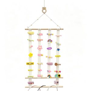 Hair Clip <b>Storage</b> <b>Wall</b> Mounted Display Rack Organizer For Bathroom Home Use 4 Layers Rectangular <b>Hanging</b> Type - Product Image 5