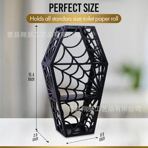 Estante Decorativo para Ataúd de Halloween Xianghao, Caja de Almacenamiento de Estilo Gótico para Decoración de Fiestas - Product Image 4