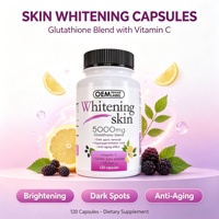 LUVVITA Capsules de glutathion et de vitamine C personnalisées en gros pour éclaircir la peau, antioxydantes, pour les soins de la peau des femmes, éclaircissantes, HALAL