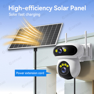 กล้องวงจรปิดไร้สายระบบ 4G พลังงานแสงอาทิตย์ CMOS 10MP จอภาพคู่ ซูม 12 เท่า มาตรฐาน IP65 เชื่อมต่อระบบคลาวด์ รองรับแอป HiEasy สำหรับการตรวจสอบภายนอกอาคาร - Product Image 5