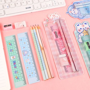 Ensemble de crayons d'école, gomme d'étudiant, taille-crayon, règle, ensemble de 5 pièces, papeterie, cadeau de fête <span class=keywords><strong>des</strong></span> enfants, fournitures d'apprentissage - Product Image 2