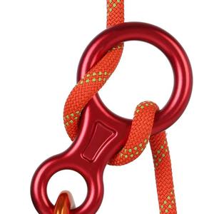 Dispositifs d'abaissement à 8 anneaux haute résistance en aluminium, équipement de rappel 35KN, dispositif d'assurance pour l'escalade professionnelle, produits d'escalade en plein air - Product Image 3