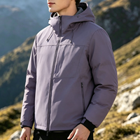 Veste Softshell Imperméable Coupe-Vent de Haute Qualité pour Hommes, Idéale pour la Randonnée et la Pêche en Extérieur, Col Montant, Logo Frontal, à Capuche