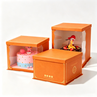 Boîte à pain en carton, emballage de dessert, boîte cadeau de luxe en carton artistique pliable, boîte cadeau de fête, logo personnalisé, impression UV, écologique, recyclable
