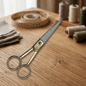 Iron Gold <b>Left</b> <b>Handed</b> Barber <b>Scissors</b> - Product Image 3