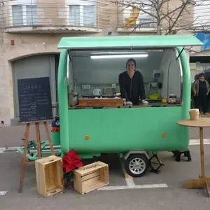 Hot Dog Hand Push Carts/ Food Truck Mobile Food Van/Eis Fast Bbq Food Cart