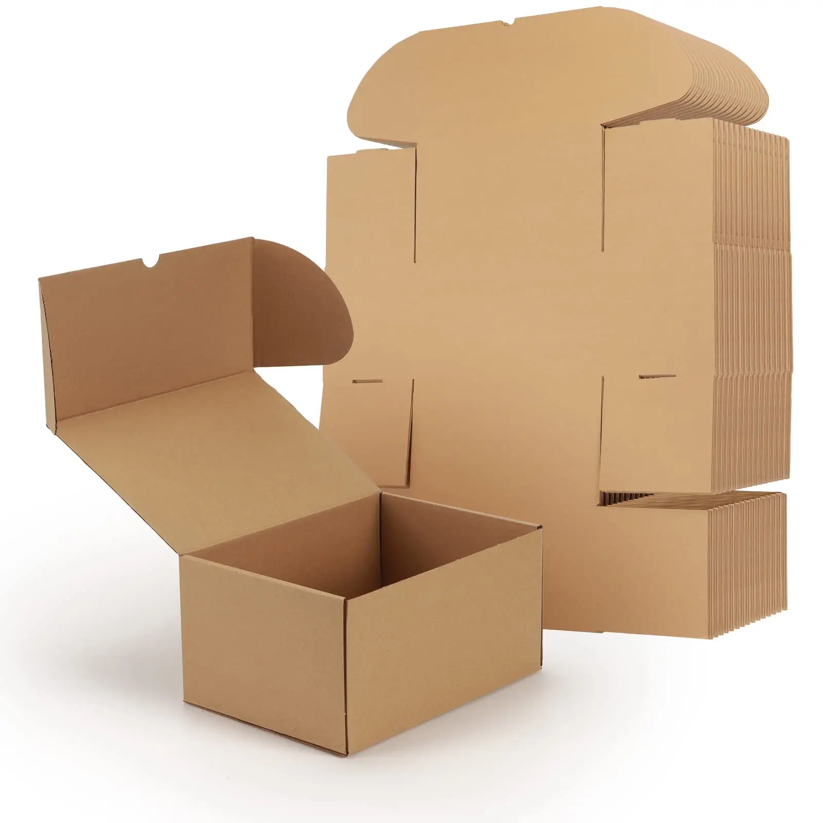 Emballage en carton le moins cher en stock en quantité minimale de commande inférieur Boîtes d'expédition mobiles d'expédition Boîtes en carton ondulé Boîtes d'expédition en carton