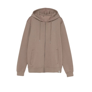 Sweat à capuche en éponge française surdimensionné pour hommes, poids lourd 180ct, hiver 100%, sweat-shirt zippé solide, logo personnalisé, broderie pour impression bouffante - Product Image 6