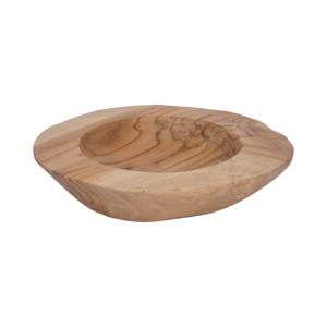 Bol décoratif en teck rond pour table basse et comptoir de cuisine, décoration intérieure - Product Image 2