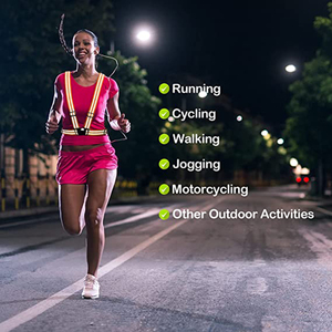 Polyester Verstelbare Band Veiligheidsbescherming Jack Hoge Zichtbaarheid 360 Graden Reflecterende <span class=keywords><strong>Vest</strong></span> Voor Fietsen Hardlopen 'S Nachts - Product Image 6