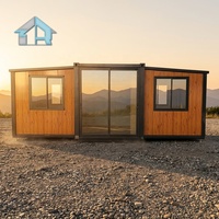 Unité de conteneur extensible moderne de 20 pieds, maison conteneur, fabricant de maisons conteneurs pour hébergement sur chantier et kiosque commercial