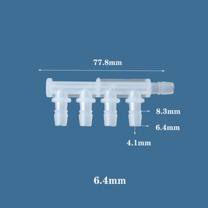 Chang En 4.8MM耐腐食性食品グレードチューブコネクタ5ウェイプラスチックジョイント4ウェイ5ウェイ接続 - Product Image 5