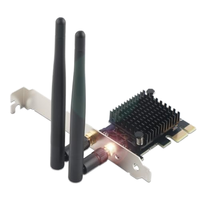 Adaptador interno con cable PCIe AC1200 de doble banda 2.4/5GHz + para 4.2 867Mbps con disipador de calor de perfil bajo para PC de juegos