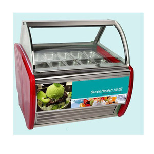 Vitrines réfrigérées <span class=keywords><strong>pour</strong></span> glaces Green Health, 10 plateaux, petite taille, température unique, <span class=keywords><strong>vitrine</strong></span> à gelato - Product Image 3