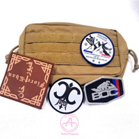 Personnaliser les patchs crochet et boucle tissé Accessoire de vêtement Date de livraison rapide Patchs tissés motif de broderie