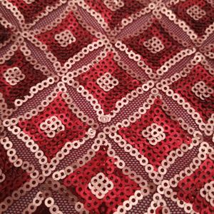 Tela de Encaje Negro con Lentejuelas de Seda Profesional Estilo Marroquí para Vestidos - Product Image 2