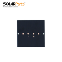Panneau solaire en résine époxy polycristalline 3V 50mA 60 * 60 * 3mm avec plaque de base en fibre de verre noire de 1,6 mm sans ruban adhésif noir