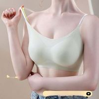 Kamisol Bernapas dengan Desain Punggung Terbuka untuk Wanita, Bra