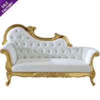 Chaises de luxe de roi et de reine de mariage d'événement royal de luxe d'or de vente pour des mariés
