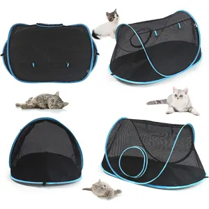 新设计宠物猫狗帐篷户外游戏围栏健身屋可折叠便携式宠物野营帐篷