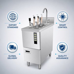 Cuiseur à nouilles électrique commercial à trois paniers à levage automatique 12 kW pour restaurants, stands de restauration, traiteurs et revendeurs - Product Image 6