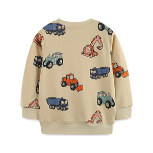 Nuovi Arrivi: <span class=keywords><strong>Felpa</strong></span> Casual per Ragazzi Autunno 2026, Top in Cotone a Maniche Lunghe con Stampa Auto alla Moda, Abbigliamento per Bambini - Product Image 3