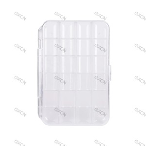Caja <span class=keywords><strong>de</strong></span> aparejos <span class=keywords><strong>de</strong></span> pesca compartimentada transparente para pesca con mosca, caja <span class=keywords><strong>de</strong></span> señuelos ultra delgada, caja <span class=keywords><strong>de</strong></span> pesca con mosca hecha <span class=keywords><strong>de</strong></span> PC con servicios personalizados - Product Image 4