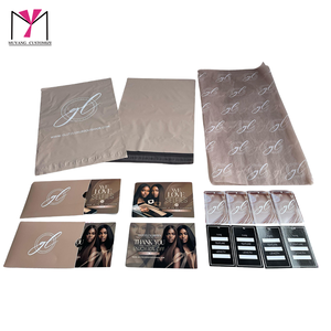 2025 más <span class=keywords><strong>barato</strong></span> MUYANG Milk Tea Color Mailer bolsas de plástico juegos con tarjeta de pelo papel tisú bolsas de embalaje personalizadas - Product Image 1