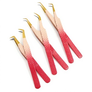 แหนบปลายขนตาแบบรัสเซียเครื่องมือเล็มขนตามีปริมาณมาก - Product Image 1