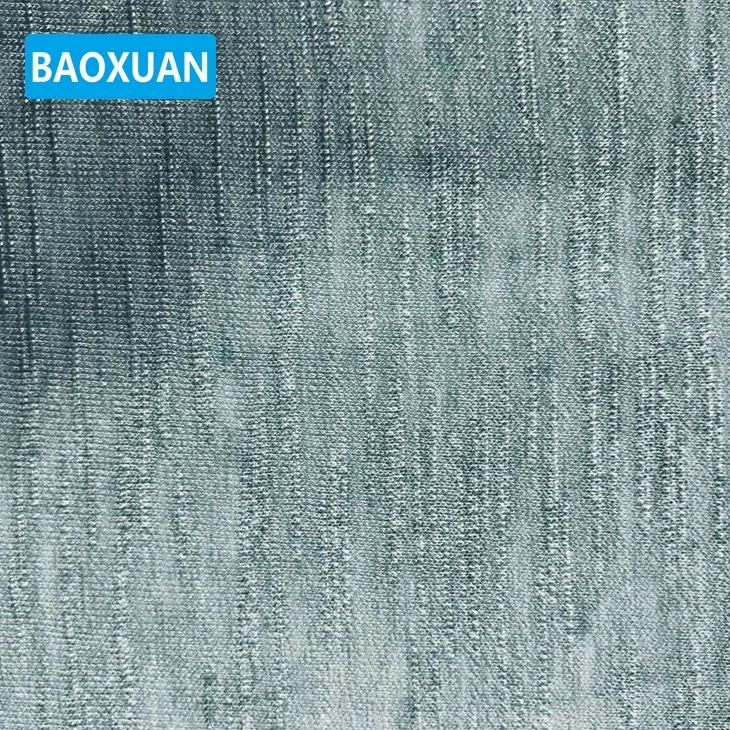Bambou solide 100% polyester jacquard filé tissu pour nappe