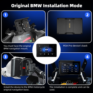 BMW Motorcycle CarPlay Compatible pour BMW <span class=keywords><strong>R1200GS</strong></span> R1250GS S1000XR 5 pouces IP67 Étanche CarPlay & Android Auto 60FPS - Product Image 6