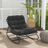 Fauteuil à bascule moderne et minimaliste pour l'extérieur, chaise longue de patio, canapé de détente pour salon, balcon, villa, jardin