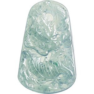 Colgante <span class=keywords><strong>de</strong></span> Dragón del Zodíaco <span class=keywords><strong>de</strong></span> <span class=keywords><strong>Jade</strong></span>íta Natural Grado A, Dragón Azul Agua en el Cielo, Tipo Hielo, Estilo Étnico Unisex, Venta al por Mayor - Product Image 5