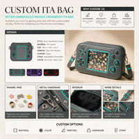 Produsen Tas Ita Kustom, Tas Ransel Itabag, Tas Selempang Anime dengan Jendela Transparan untuk Menampilkan Pin, MOQ Rendah, Tas Tangan