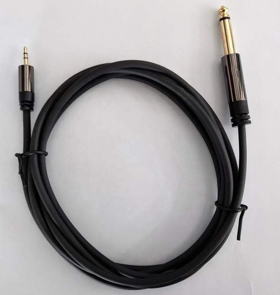 3.5mm to 6.35mm Adapter Jack audio cable for Mixer Amplifier Guitar Male to Male Aux Cable
